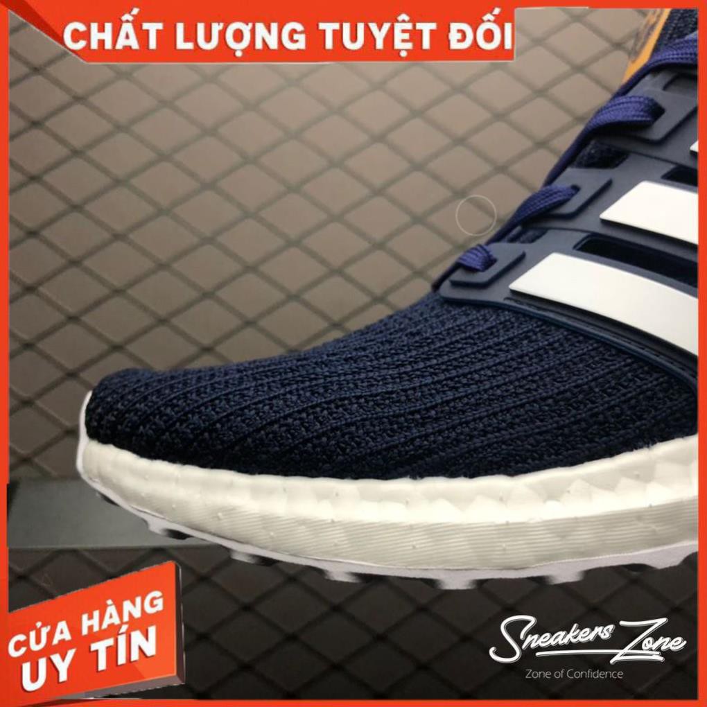 (FREE SHIP + HỘP + QUÀ) Giày thể thao ULTRA BOOST 4.0 multi colors xanh dương gót thổ cẩm siêu đẹp cho nam và nữ ʹ