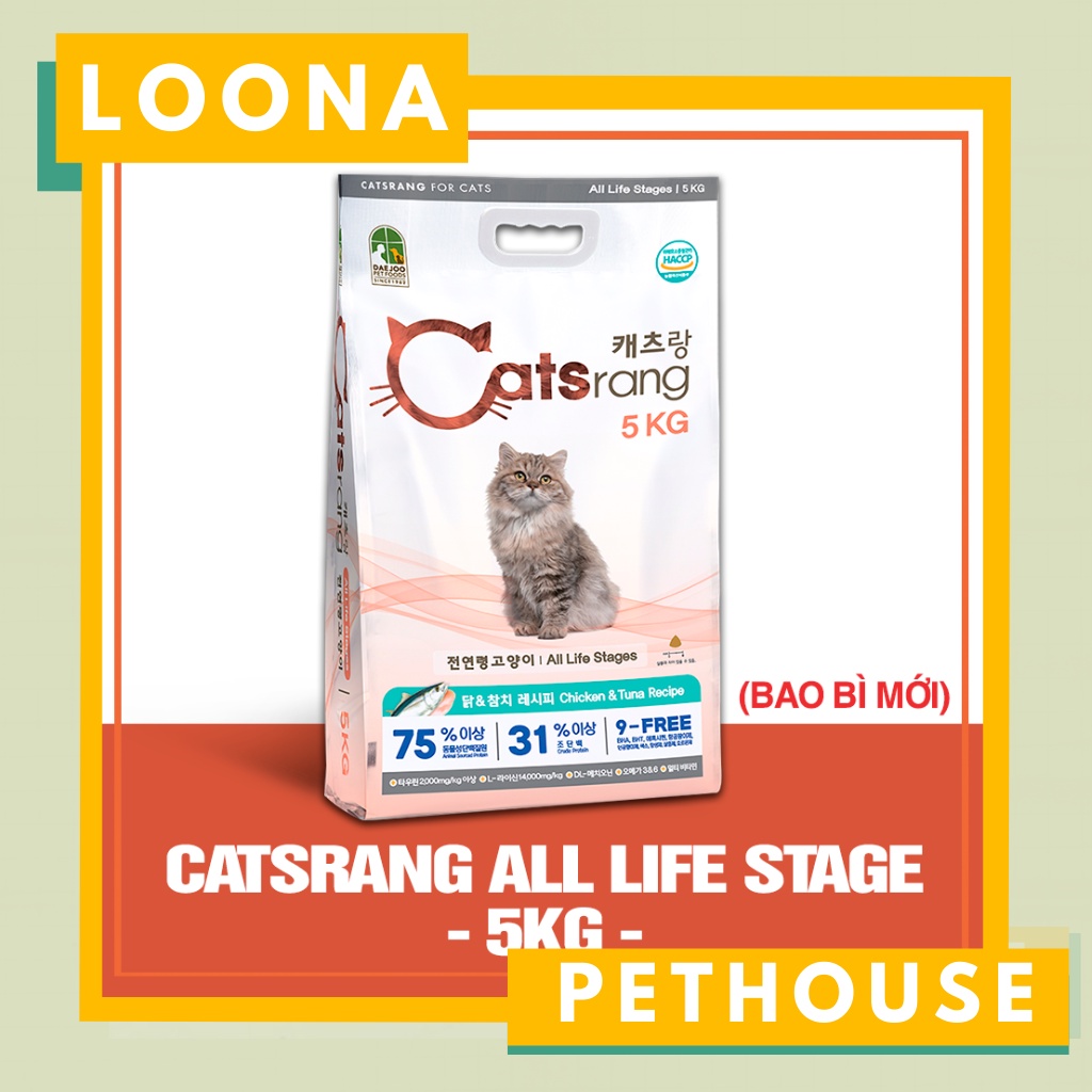 Hạt Catsrang cho mèo túi 1kg