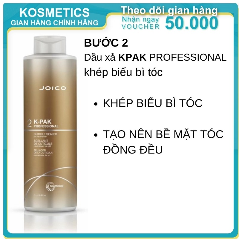 Bộ phục hồi tóc chuyên nghiệp JOICO KPAK PROFESSIONAL 1000ml x 4