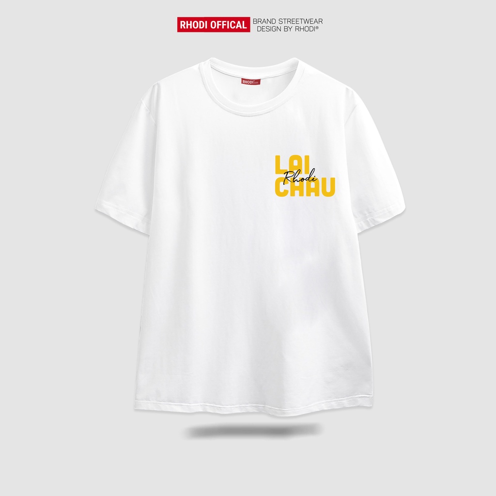 Áo thun local brand RHODI phông cổ tròn tay lỡ unisex nam nữ thế hệ genz Lai Châu