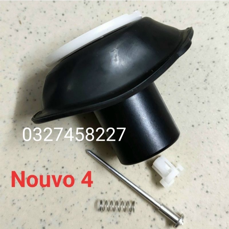 Cao su van dù kim bình xăng con, chế hòa khí xe Nouvo 4