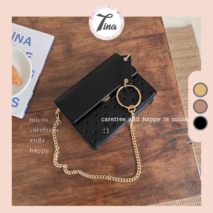 Túi thời trang nữ Micocah dáng hộp cá tính,quai tròn cầm tay,đeo chéo hợp đi chơi dạo phố (NSF520) (M431)