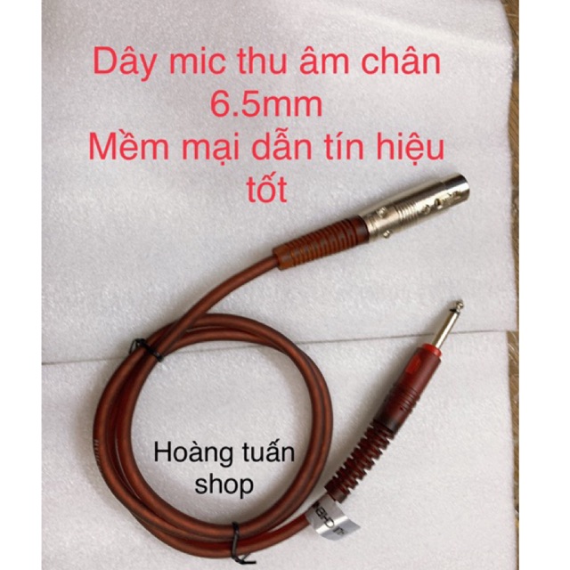 [Mã ELHACE giảm 4% đơn 300K] [Freeship toàn quốc từ 50k] Dây mic thu âm chân 6.5mm 3m 5m