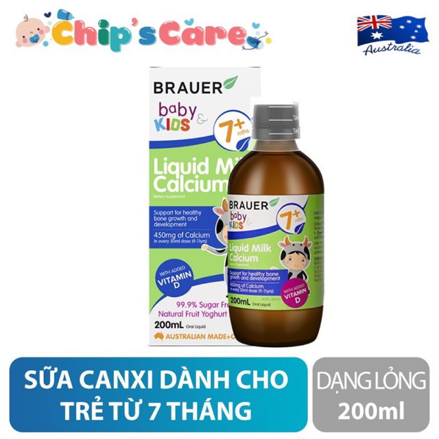 Canxi Brauer bổ sung Canxi cho bé từ 7 tháng tuổi