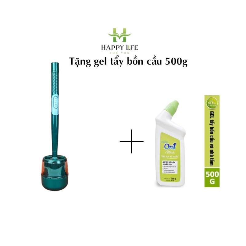 Cọ bồn cầu silicon, cọ toilet, cây chà toilet có bình chứa xà phòng INOCHI tiêu chuẩn Nhật Bản - Happy Life 4U