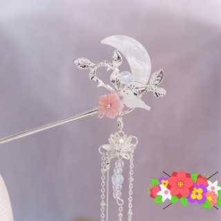 Trâm Cài Tóc Hình Mặt Trăng Đính Đá