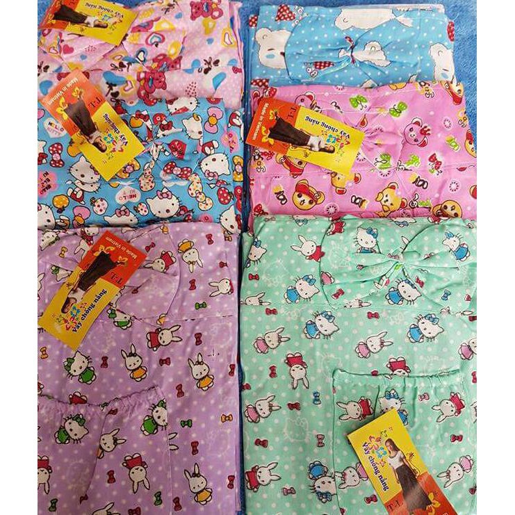 Váy Chống Nắng Cho Trẻ Em 2 Lớp Có Nơ và Túi Tiện Lợi