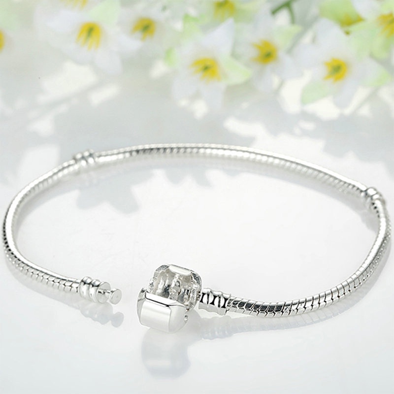 Vòng đeo tay BAMOER da rắn mềm thời trang DIY