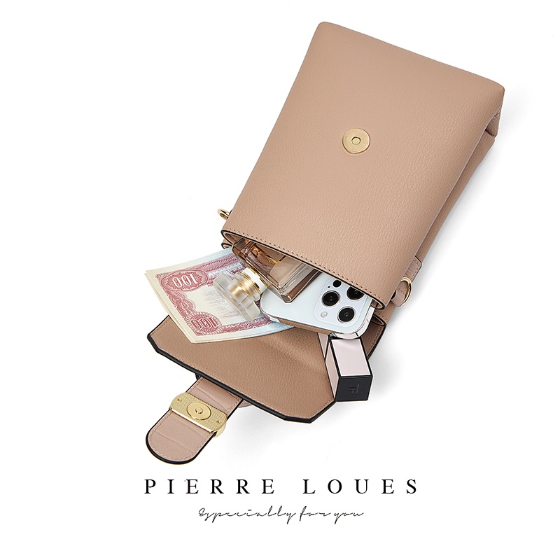 Túi da pu PIERRE LOUES đeo chéo đựng điện thoại đa năng