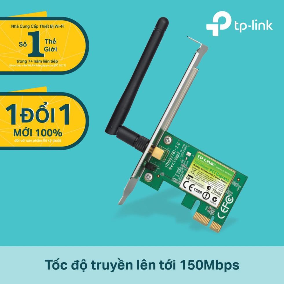 TP-Link N 150Mbps Card mạng PCI Express Wi-Fi - TL-WN781ND - Hàng Chính Hãng