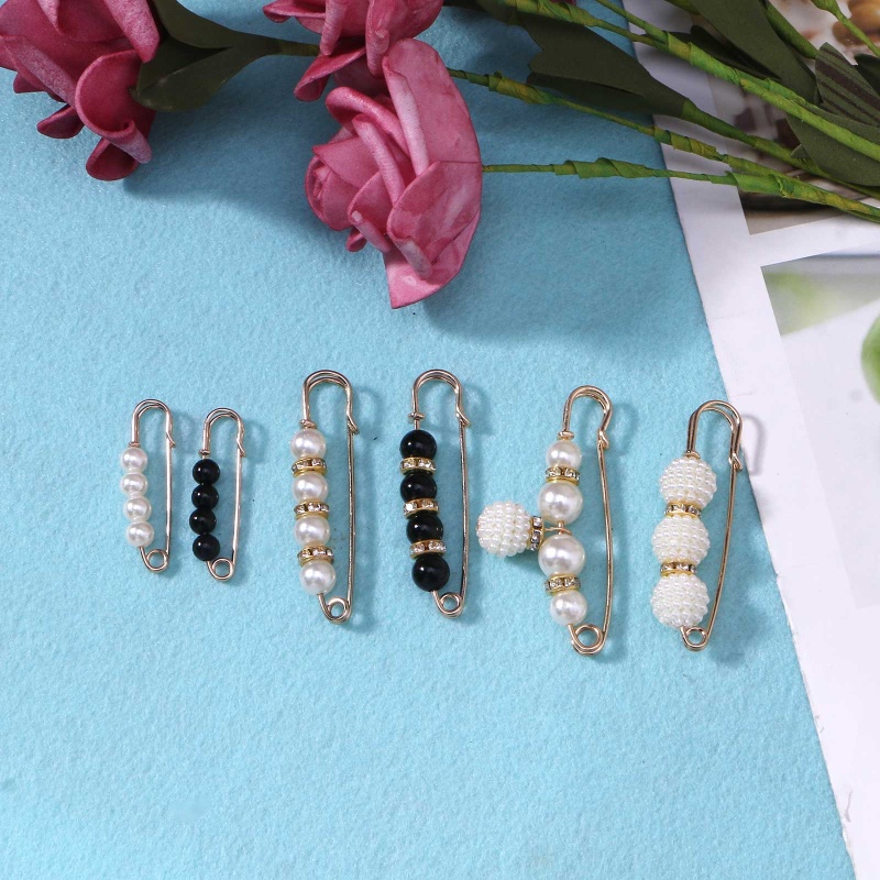 Ghim Cài Áo Đính Ngọc Trai Nhân Tạo Chống Chói Thời Trang Cho Nữ