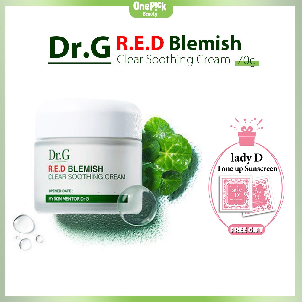 Kem gel Dr.G chiết xuất rau má làm sạch khuyết điểm đốm đỏ lột tẩy sáng da 70g