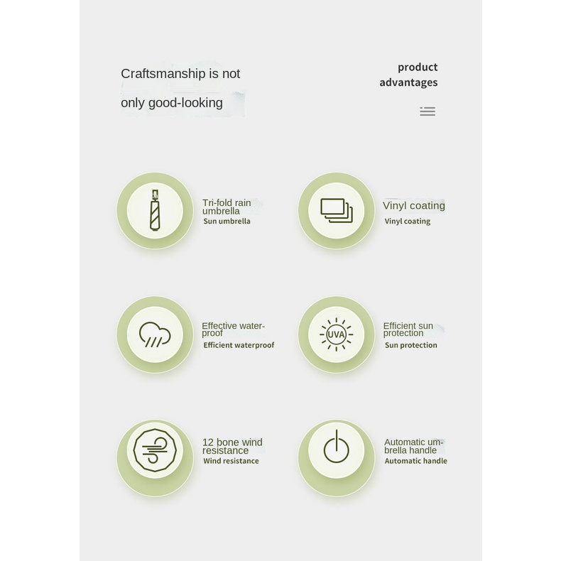 Dù Che Nắng/Mưa Chống Tia UV/Gió 10 Xương Gấp Gọn Tiện Dụng
