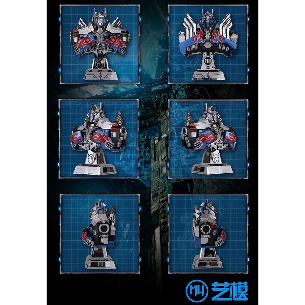 Mô Hình Lắp Ghép 3d Kim Loại Optimus Prime bust