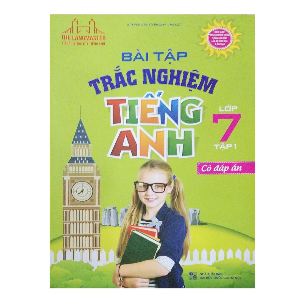 Sách - Bài tập trắc nghiệm tiếng anh lớp 7 tập 1 (có đáp án )