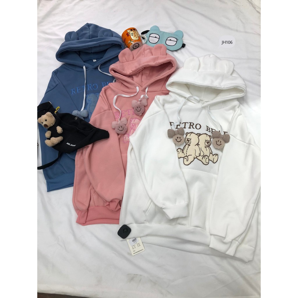 ÁO HOODIE, ÁO NỈ NỮ THU ĐÔNG MỚI 2022 JH106