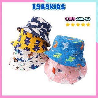 Mũ vành cho bé trai bé gái từ 1 tuổi đến 7 tuổi họa tiết mùa hè đáng yêu xinh xắn MV01