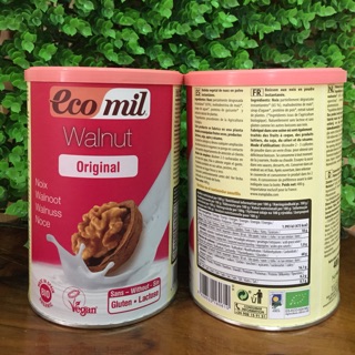 Combo thùng sữa hạt óc chó hữu cơ không đường  Ecomil