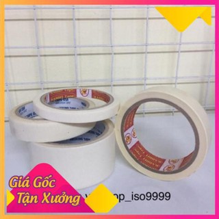 Băng dính giấy cuộn dày, băng keo giấy dùng ghi chú, viền vẽ tranh, sơn nhà
