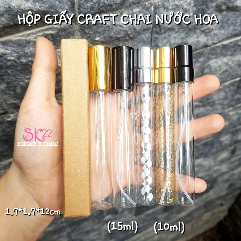 HỘP GIẤY QUÀ TẶNG CHAI CHIẾT NƯỚC HOA - BI LĂN 5ml/10ml