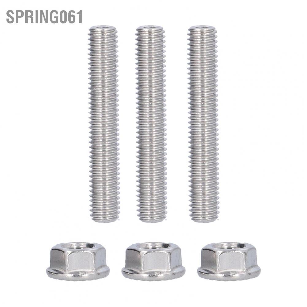 Spring061 Exhaust Manifold Stud Nuts Kit N811313S431 304 Stainless Steel for FORD 4.6 and 5.4 LITER V8 Engine