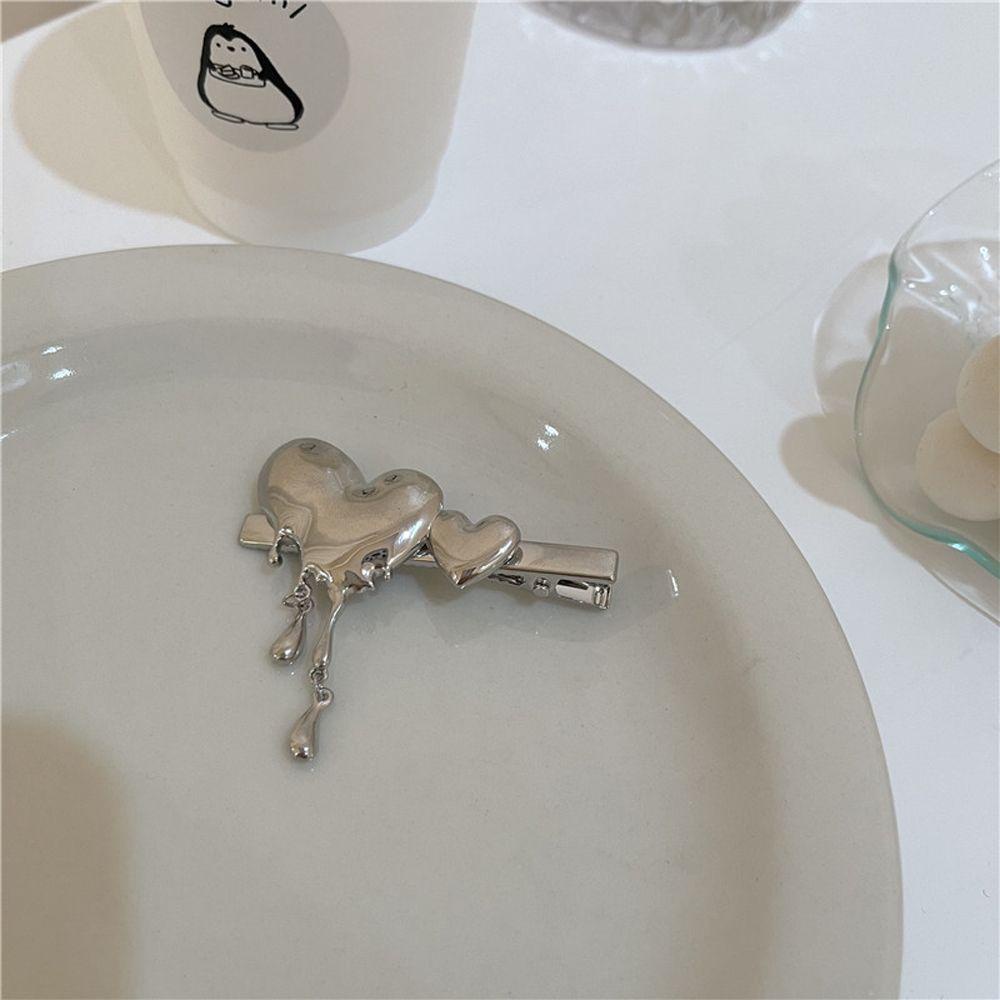 Kẹp Tóc Hình Trái Tim DANILO Phong Cách Retro Thời Trang