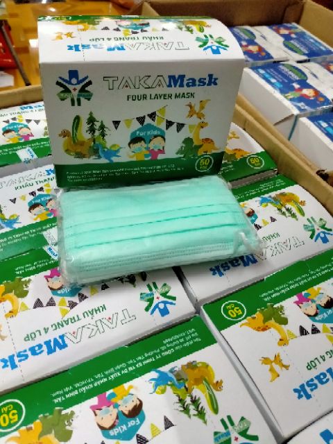 Khau trang y te 4 lop cho be