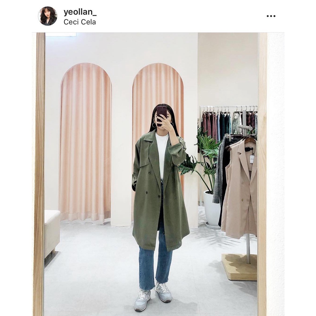 Áo khoác trench coat Cecicela