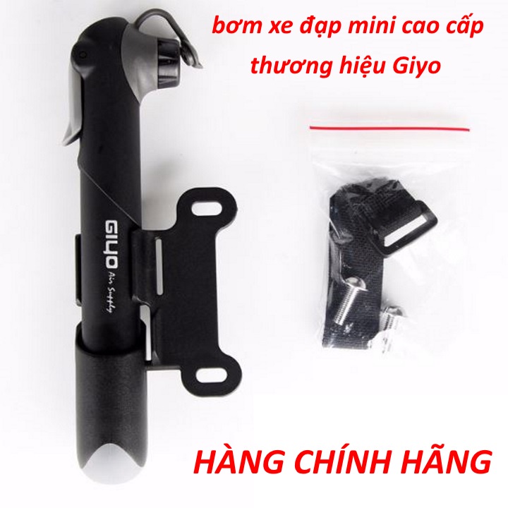 Bơm xe đạp mini cao cấp treo xe đạp thể thao chính hãng GIYO