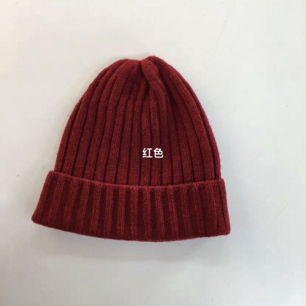Mũ len Beanie gân trơn thời trang nam nữ unisex nhiều màu kiểu dáng vintage Hàn Quốc dáng dài loại len dày dặn, gân to