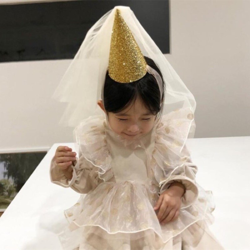 Mũ/nón công chúa dự tiệc Little Princess phong cách Hàn Quốc cho bé