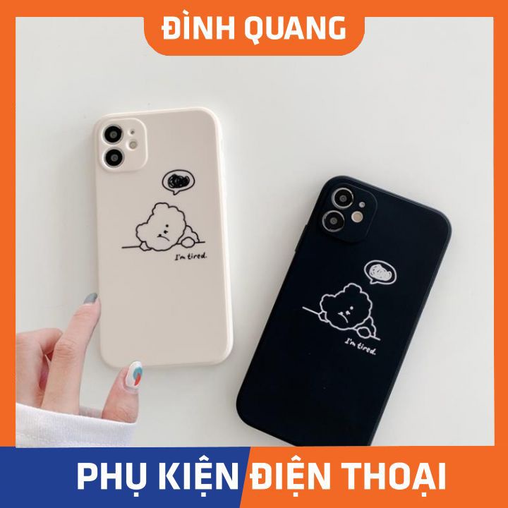 Ốp lưng iphone Gấu tired 6/6plus/6splus/7/7plus/8/8plus/x/xr/xs/11/12/pro/max/plus/promax - ĐQ Store