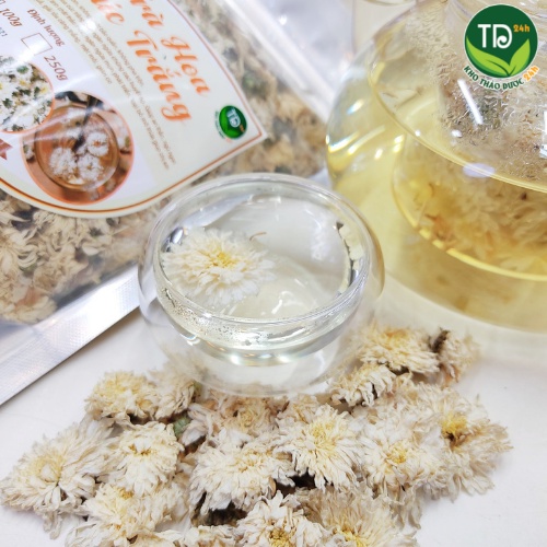 [Hàng Loại 1] Trà Hoa Cúc Trắng (Bạch Cúc) dùng pha trà, an thần, ngủ ngon, ổn định huyết áp, thanh nhiệt, giải độc