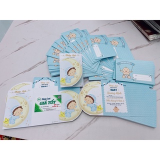 Thiệp sinh nhật, Thôi nôi, đầy tháng [bé trai]