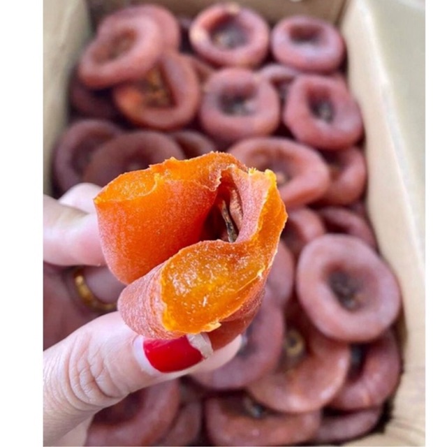 Hồng chén sấy dẻo nguyên trái túi 500g