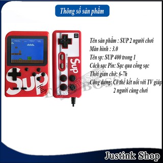 Máy chơi game Sup 400 trò kèm theo tay cầm có thể chơi 2 người