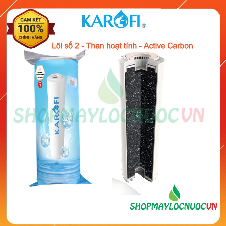 Lõi số 2 Karofi – Lõi Lọc Than Hoạt Tính - Smax duo 2 – Activated Carbon -shopmaylocnuocvn