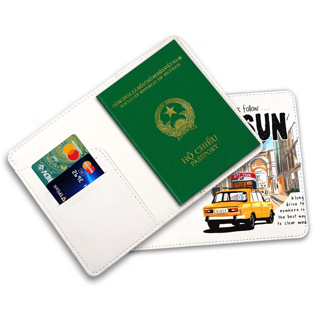 Bao Da Hộ Chiếu - Ví Đựng Passport Du Lịch  Let's Follow The Sun - PP084 STORMBREAKER