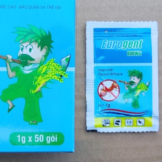 Thuốc Trừ Kiến Eurogent (1g), Sản phẩm thay thế regent diệt kiến, mối, ve, mạt, bọ bảo vệ vật nuôi