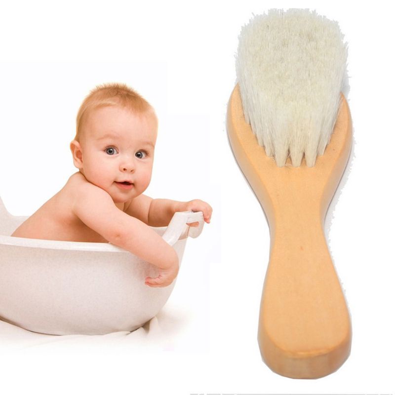 Set 2 lược gỗ chải tóc mát xa đầu cho bé