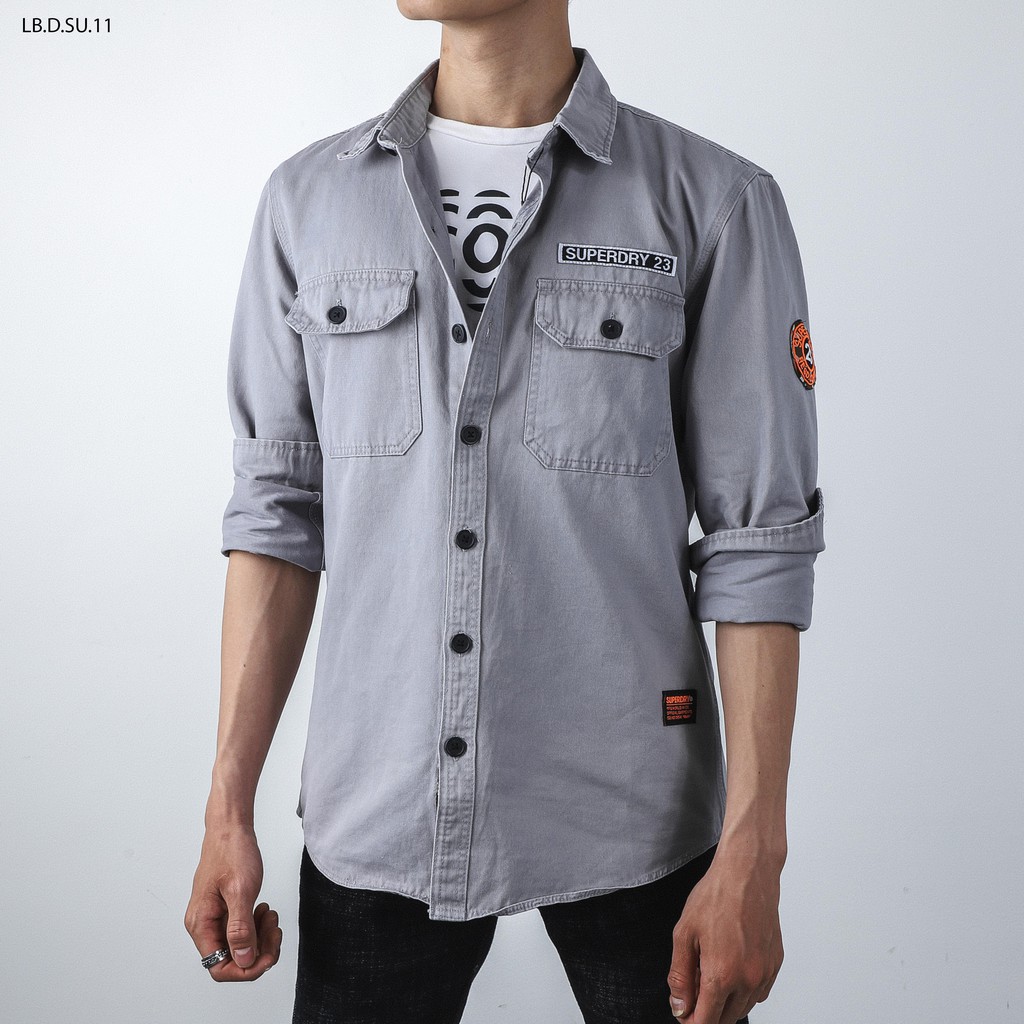 Áo sơ mi kaki dài tay form rộng cao cấp DICYDE SU.11 | BigBuy360 - bigbuy360.vn