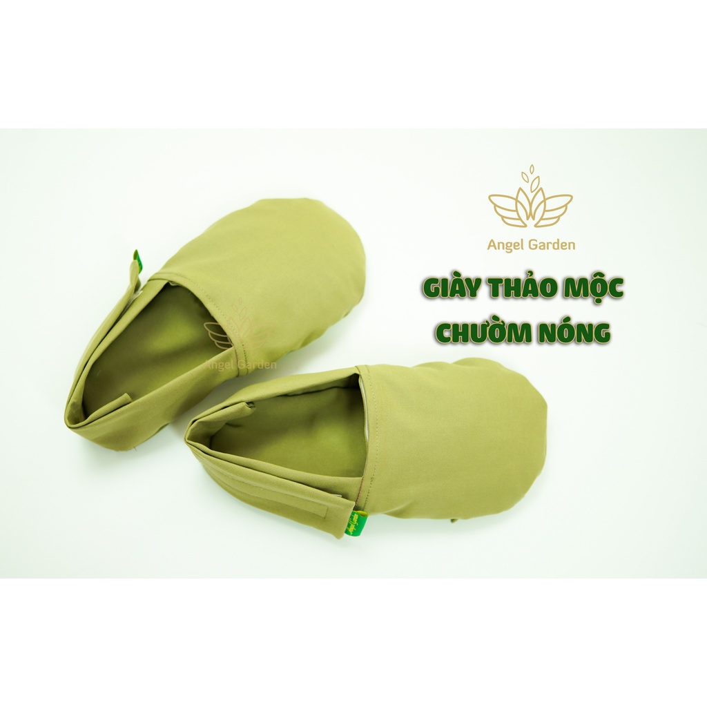 Giày thảo mộc chườm giảm đau mỏi LÒ VI SÓNG/CHẢO  - chăm sóc đôi bàn chân khỏe mạnh, ngủ ngon sâu giấc ANGEL GARDEN SPA
