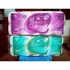 Giấy Vệ Sinh Hà Nội Dây 10 Cuộn 1.6kg tặng gói giấy ăn