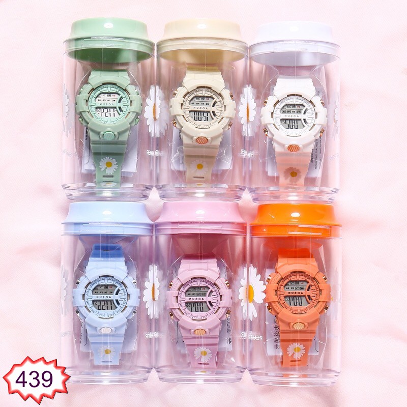 ĐỒNG HỒ NAM NỮ AOSUN IN HOA CÚC 439 FORM TRÒN THỜI TRANG HOT TREND | BigBuy360 - bigbuy360.vn