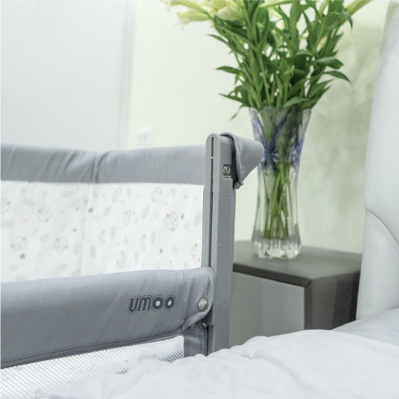 Nôi Cũi Vải Chân Cao UMOO UM-08109 Chính Hãng, Nôi Đa Năng Có Thẻ Hạ Thành