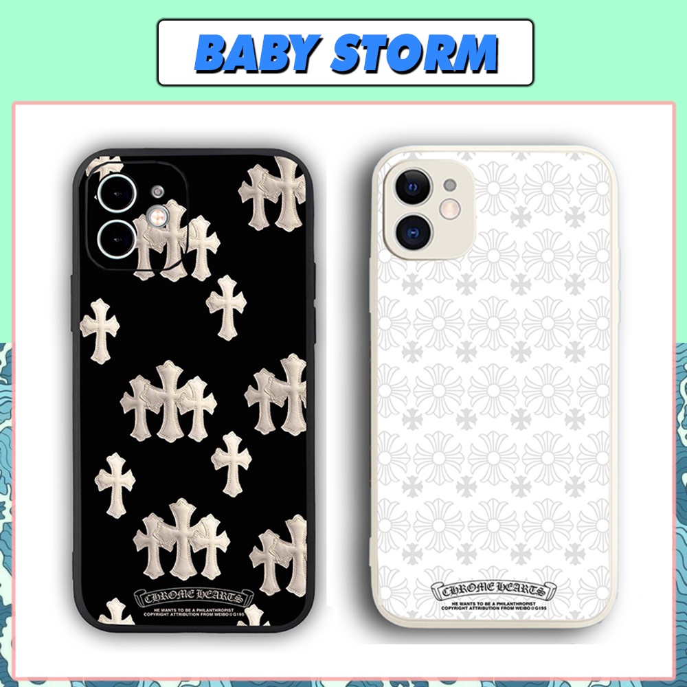Ốp Lưng Iphone Cạnh Vuông Ch.rome H.earts - BVC , BVC Iphone5/5s/6/6plus/6s/6splus/7/7plus/8/8plus/x/xr/xs/11/12/pro- S2