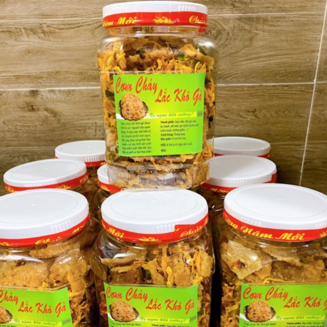 Cơm cháy lắc khô gà hũ 500g