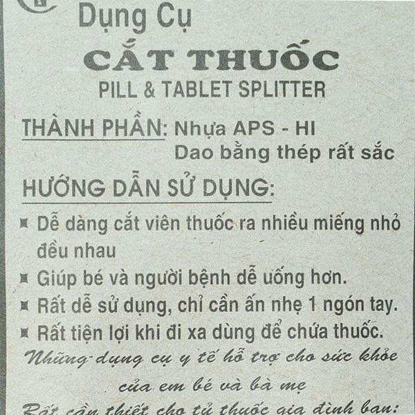 Dụng Cụ Cắt Thuốc
