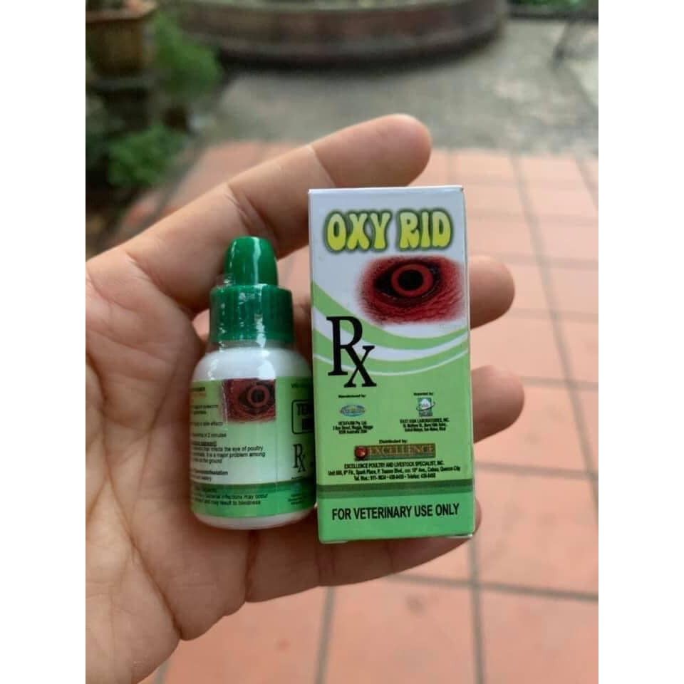 Trị sán mắt đau mắt cho gà OXY RID