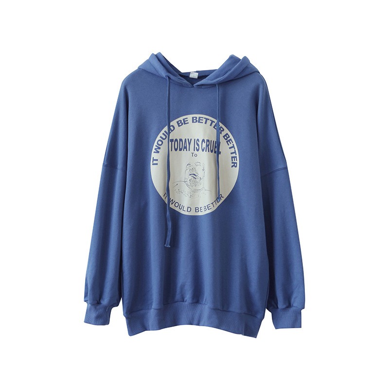 - Áo Hoodies nỉ ngoại không xù lông form 70kg TODAY IS CRUEL E077
